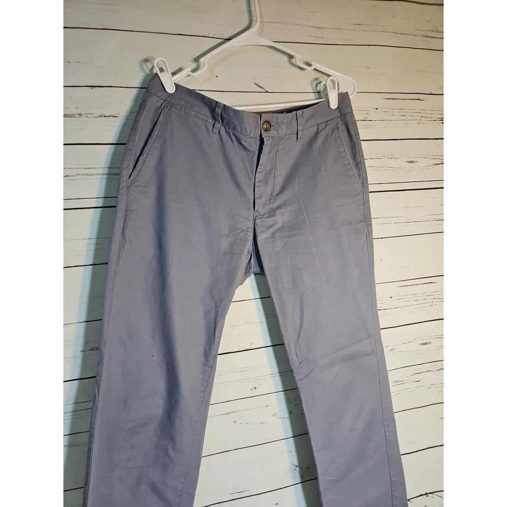 Bonobos Men's 31/32 Pants Slim Stretch‎ Wash Chinos Grey